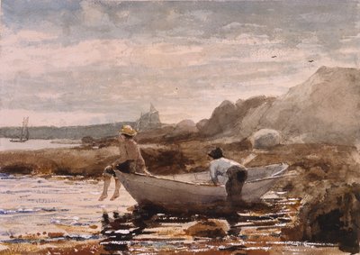 Jungen in einem Dory, 1880 von Winslow Homer